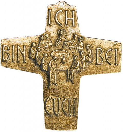 Große Bronzekreuze „Ich bin bei euch“