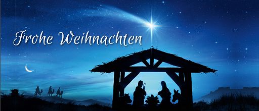 Falzkarte Weihnachtssegen „Da sie den Stern sahen ...“ mit individuellem Eindruck