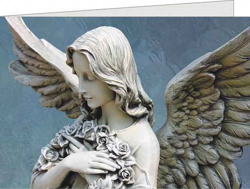 Birnbacher Karte - Trauer/Engel mit individuellem Eindruck