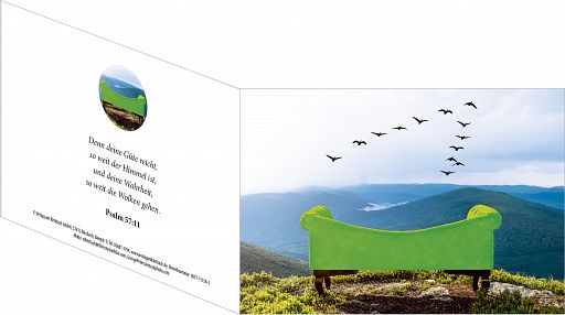 Birnbacher Karte - Sofa vor Himmel mit individuellem Eindruck