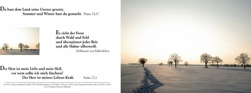 Bibelspruchkarte Psalm 74,17 mit individuellem Eindruck