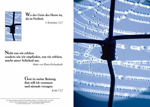 Birnbacher Karten: Draht-Kreuz mit individuellem Eindruck