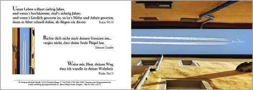 Birnbacher Karten: Fliegen - Psalm 90,10