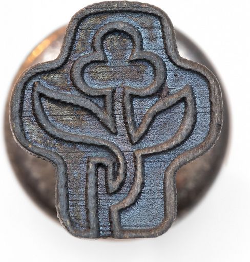 Pin Kreuz/Blume Sterlingsilber