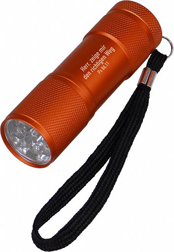 LED-Taschenlampe, orange