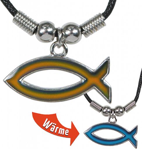 Halskette mit Farbwechsel Fisch-Anhänger