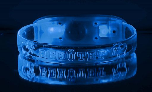LED-Armband - behütet blau