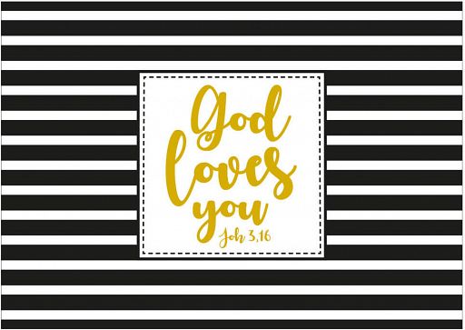 Postkarte „God loves you“
