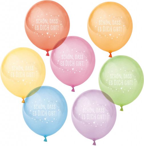 10er Set Luftballons - Schön dass es dich gibt