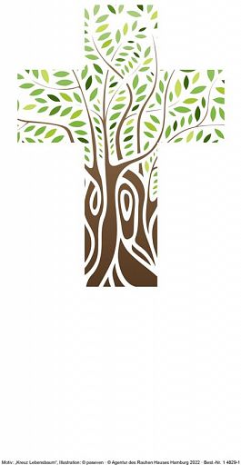 Einlegeblatt - Kreuz Lebensbaum