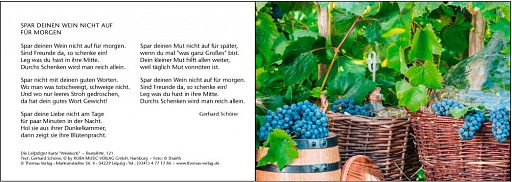 Leipziger Karte Weinkorb mit individuellem Eindruck