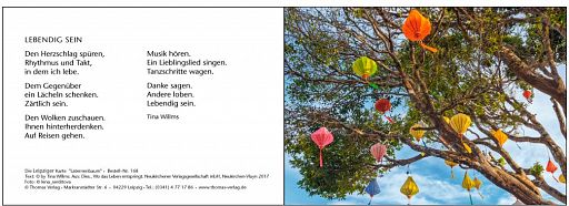 Leipziger Karte: Laternenbaum mit individuellem Eindruck