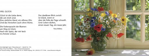 Leipziger Karte: Wiesenblumen mit individuellem Eindruck
