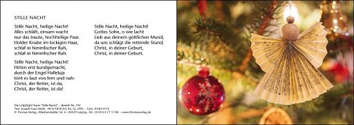 Leipziger Weihnachtskarte: Stille Nacht mit individuellem Eindruck