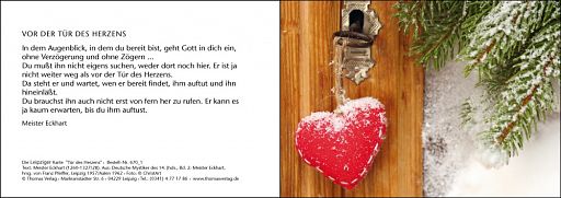 Leipziger Karte - Tür des Herzens mit individuellem Eindruck