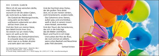 Leipziger Karte: Sieben Gaben mit individuellem Eindruck