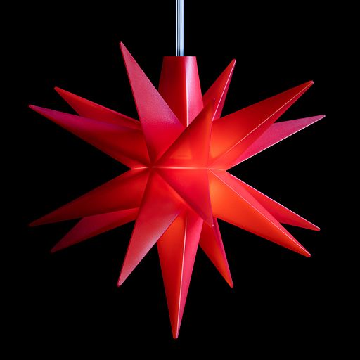Leuchtstern - Baby-Stern 8cm rot