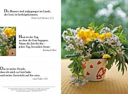 Bibelspruchkarte: Blumenvase
