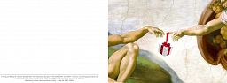 Bibelspruchkarte: Michelangelo Beschenkung