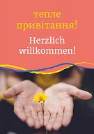 Herzlich willkommen! Ukrainisch-deutsches Geschenkheft