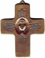 Großes Bronzekreuz, Kelch und Ähren, Erstkommunionskreuz
