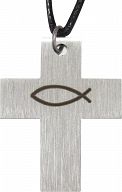 Kreuz mit Ichthys Fisch, Konfirmationskreuz