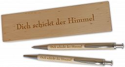 Holzkugelschreiber mit Etui - Dich schickt der Himmel - Schreibset