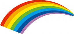 Pin Regenbogen mit Dorn