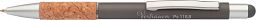 Kugelschreiber Korkgriff - Touchpen, grau