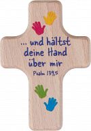 Handschmeichler, Holzkreuz: Hände