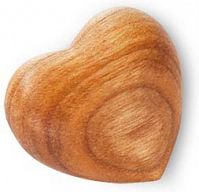 Holz-Herz mit Maserung