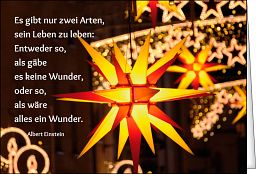 Leipziger Spruchkarte: Weihnachtsstern