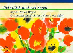 Leipziger Gratulationskarte: Glück und Segen