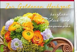 Leipziger Spruchkarte: Goldene Hochzeit, ohne Inneneindruck