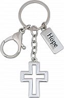 Schlüsselanhänger-Kreuz, Hope