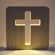 Holzschnittlampe, Kreuz