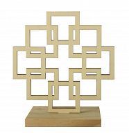 Facettenkreuz aus Holz