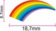 Pin Regenbogen mit Magnet
