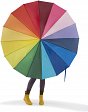 XL Regenschirm Rainbow mit individuellem Eindruck