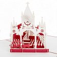 Pop-Up Karte - Hochzeitskirche, rot