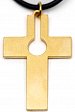 Kreuzanhänger vergoldet „Schlüssel“